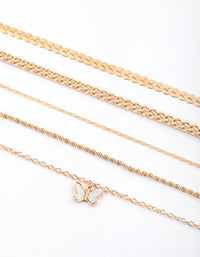 Gold Glitter Butterfly Choker - link has visual effect only