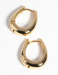 Gold Plated Small Huggie Hoop Earrings - link has visual effect only