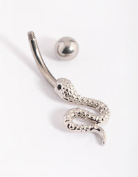 Surgical Steel Serpent Belly Bar - link has visual effect only