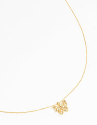 Gold Butterfly Necklace - link has visual effect only