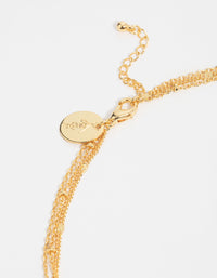 Gold Cross Layered Necklace - link has visual effect only