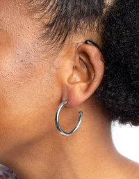 Surgical Steel Hoop Earrings - link has visual effect only