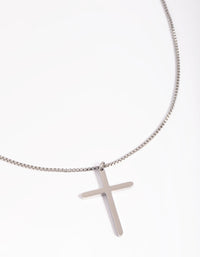 Waterproof Stainless Steel Cross Necklace - link has visual effect only