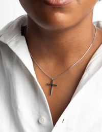 Waterproof Stainless Steel Cross Necklace - link has visual effect only