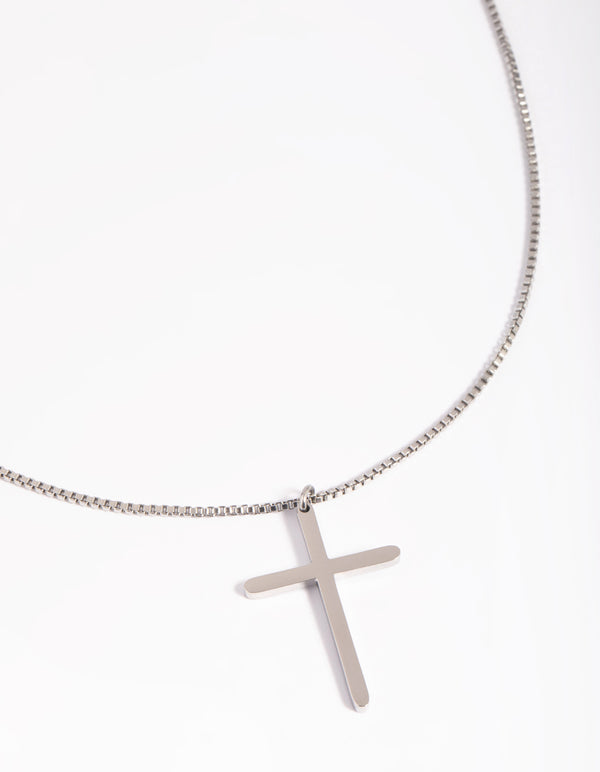 Waterproof Stainless Steel Cross Necklace