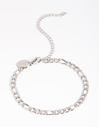 Surgical Steel Figaro Bracelet - link has visual effect only