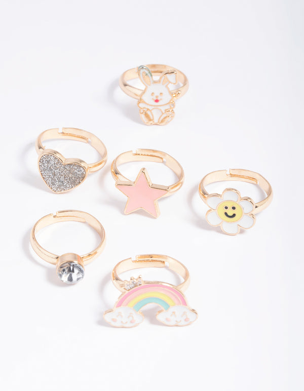 Kids Bunny Magic Ring 6-Pack