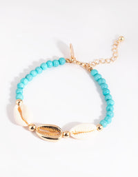 90s Shell & Bead Bracelet - link has visual effect only