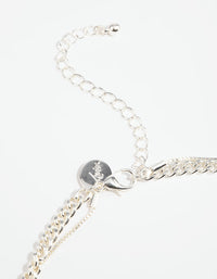 Silver Toggle Layered Necklace - link has visual effect only