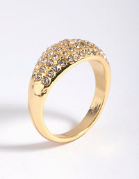 Gold Diamante Ring - link has visual effect only