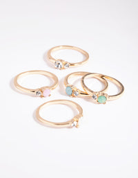 Colourful Ring Stack 5-Pack - link has visual effect only