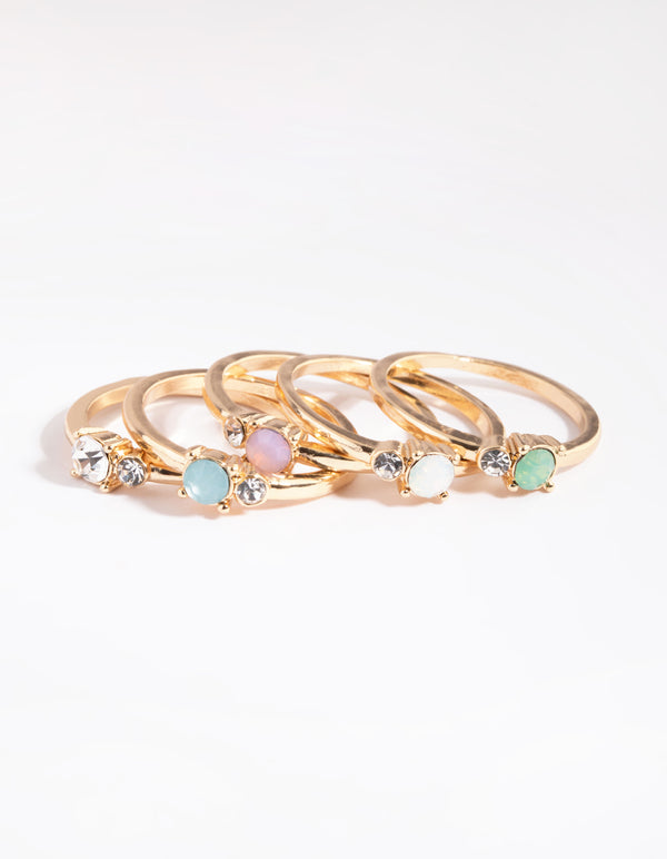 Colourful Ring Stack 5-Pack