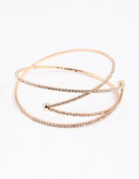 Gold Diamante Arm Cuff - link has visual effect only