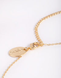 Gold Plated Brass Evil Eye Pendant Necklace - link has visual effect only