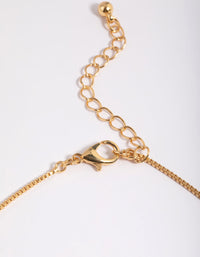 Gold Plated Brass Cubic Zirconia Ball Anklet - link has visual effect only