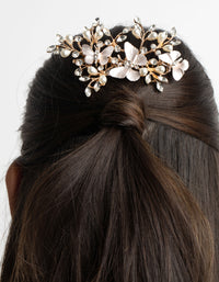 Blush Diamante & Pearl Butterfly Comb - link has visual effect only