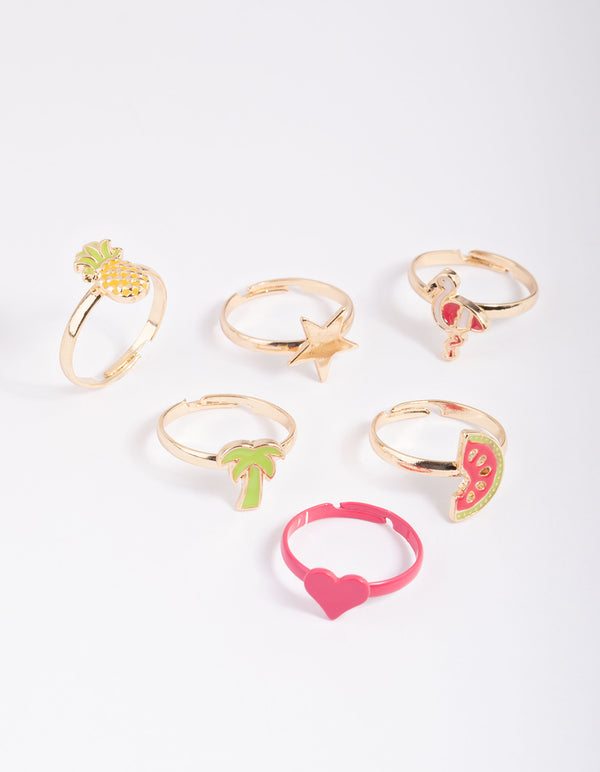 Kids Tropical Fun Ring 6-Pack