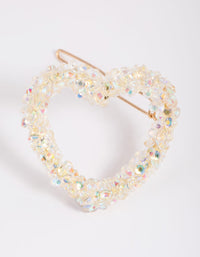 Kids Bead Heart Clips - link has visual effect only