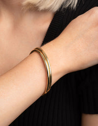 Gold Plated Bangle Set - link has visual effect only