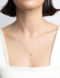 Gold Plated Sterling Silver Heart Thread Necklace - link has visual effect only