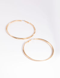 Gold Snake Chain Hoop Earrings - link has visual effect only