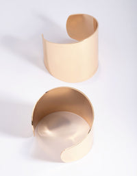 Gold Double Cuff Bangle Bracelet - link has visual effect only