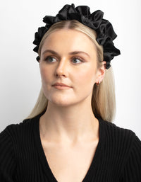 Black Ruffle Headband - link has visual effect only