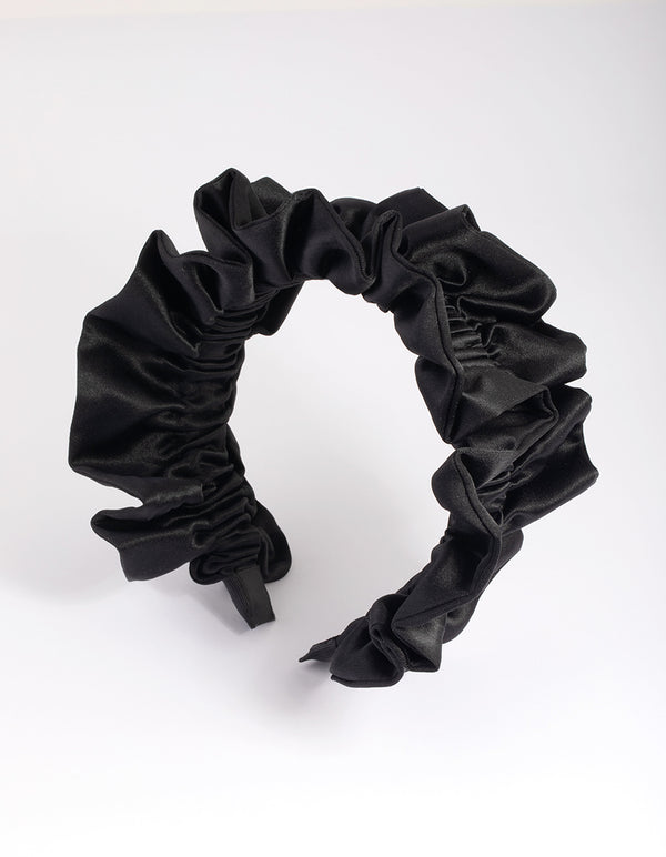 Black Ruffle Headband