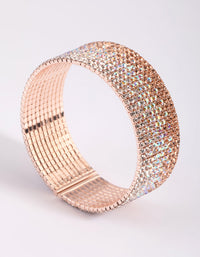 Rose Gold Diamante Ombre Cuff Bangle - link has visual effect only