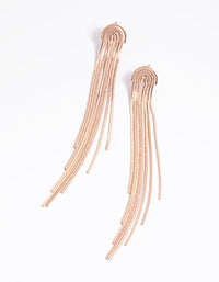 Rose Gold Waterfall Drop Earrings - link has visual effect only