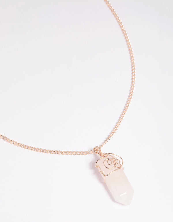 Rose Quartz Shard Necklace