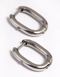 Surgical Steel Rectangular Hoop Earrings - link has visual effect only