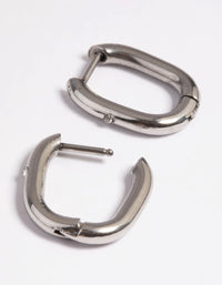 Surgical Steel Rectangular Hoop Earrings - link has visual effect only