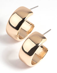 Gold Chunky Hoop Earrings - link has visual effect only