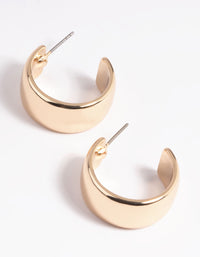 Gold Chunky Hoop Earrings - link has visual effect only