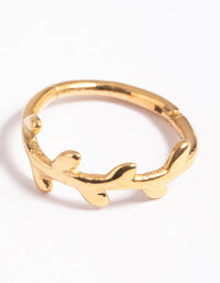 Gold Plated Surgical Steel Vine Clicker Ring - link has visual effect only