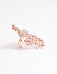 Rose Gold Peacock Statement Ring - link has visual effect only