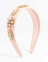 Velvet Embellished Headband - link has visual effect only