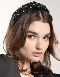 Embellished Floral Fabric Headband - link has visual effect only