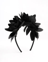 Black Petal Statement Headband - link has visual effect only