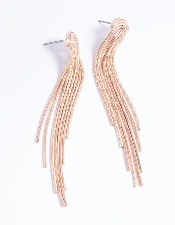 Rose Gold Mini Waterproof Cupchain Earrings