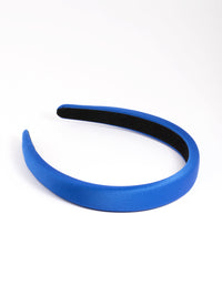 Blue Thin Satin Headband - link has visual effect only