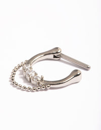 Surgical Steel Statement Chain Septum - link has visual effect only