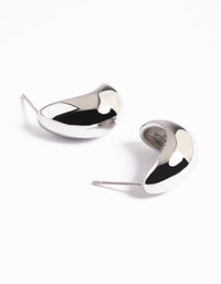 Surgical Steel Chubby Half Hoop Earrings - link has visual effect only