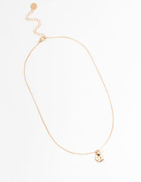 Gold Pearl & Disc Necklace - link has visual effect only