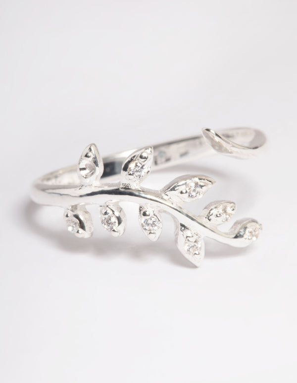 Sterling Silver Leaf Wrap Ring