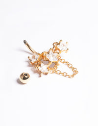 Gold Plated Surgical Steel Grand Star Belly Ring - link has visual effect only