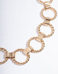 Gold Rope Twist Chain Belt - link has visual effect only