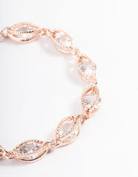 Rose Gold Classic Marquise Cubic Zirconia Bracelet - link has visual effect only