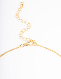 Gold Plated Virgo Necklace with Cubic Zirconia Pendant - link has visual effect only